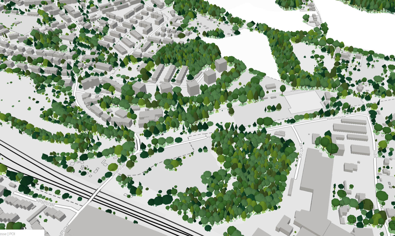 Stadtgrün als Basis für die Bundesgartenschau. Datenvisualisierung: Stadt Wuppertal